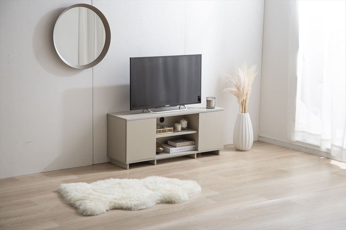 北欧ナチュラル木製ノイズレステレビ台 | 静音設計で快適なリビング
