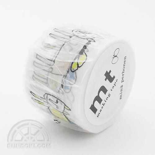 カモ井加工紙/KAMOI】mtマスキングテープ/mina perhonen pegasus・white