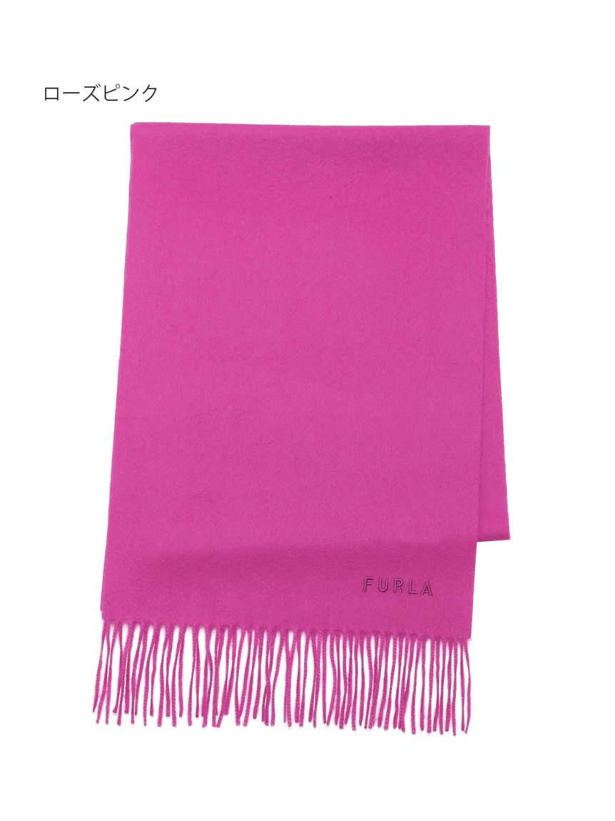 新品タグ付き】フルラ カシミヤ100%大判ストール 文字 - 小物安い 通販