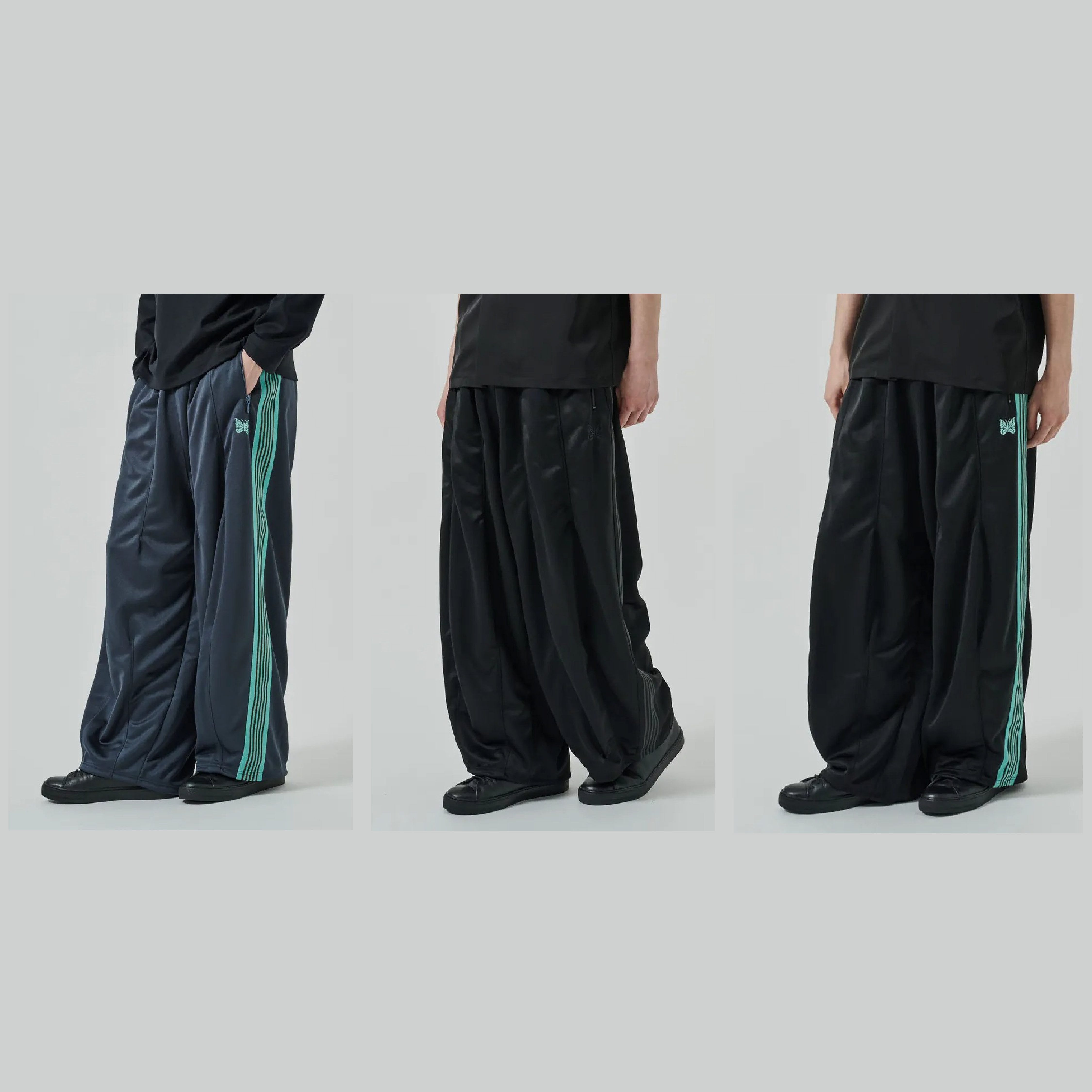 NEEDLES TRACKPANTS 別注STUDIOUS 黒23ss XS2