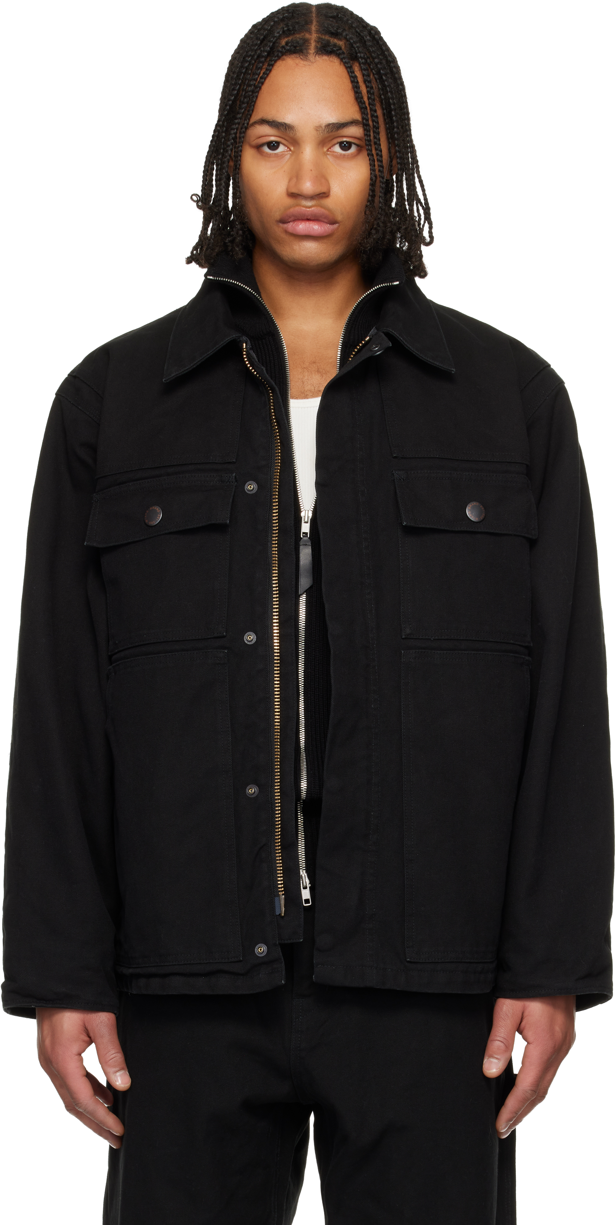 WTAPS: Black Mich Jacket | SSENSE