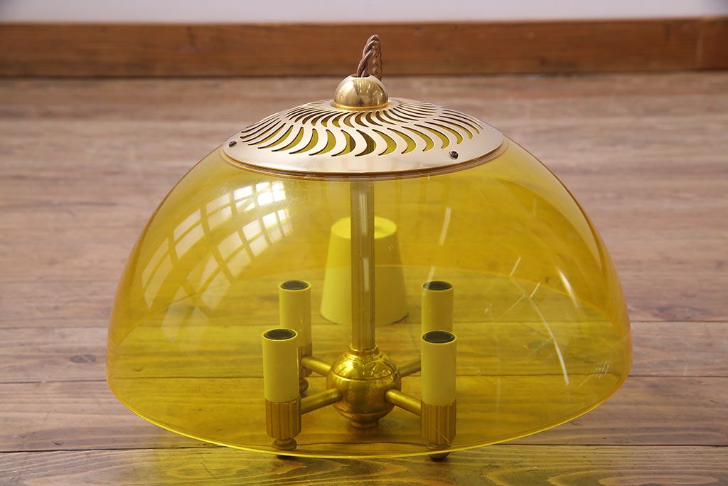 ✨J urimさま✨SALE‼️70年代 昭和レトロ ポップなシャンデリア 4灯