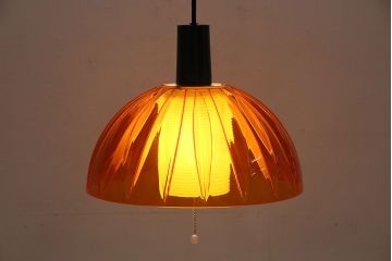 みん 照明 ライト ランプシェード ナショナル 樹脂製 オレンジ 球体×2