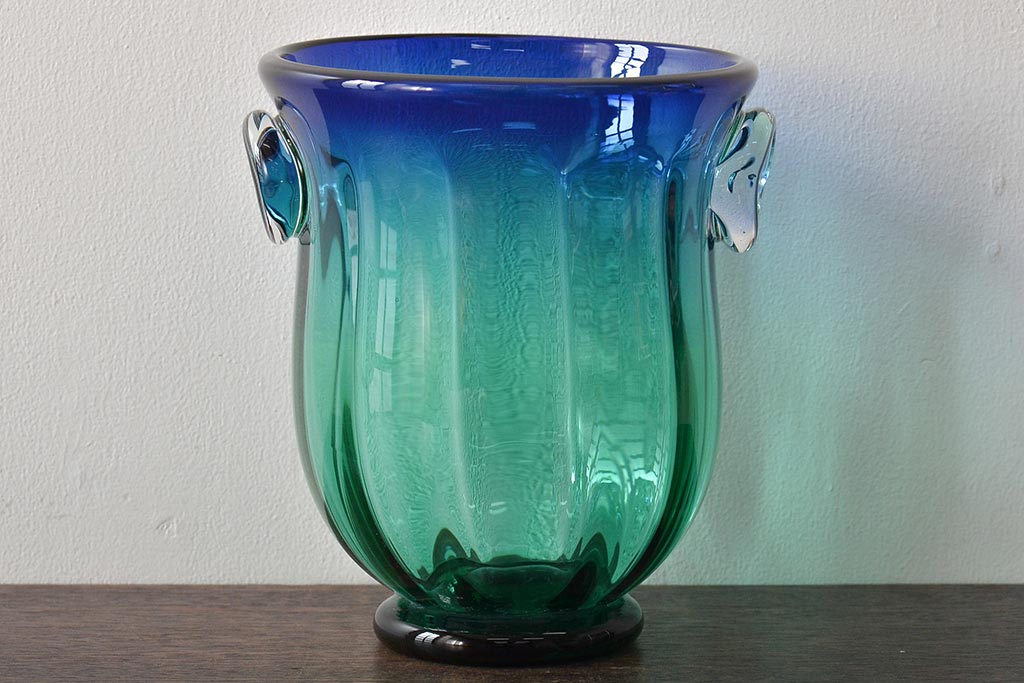 湯布院アンティーク イタリア ベネチアンガラス 一輪挿し花瓶フラワー