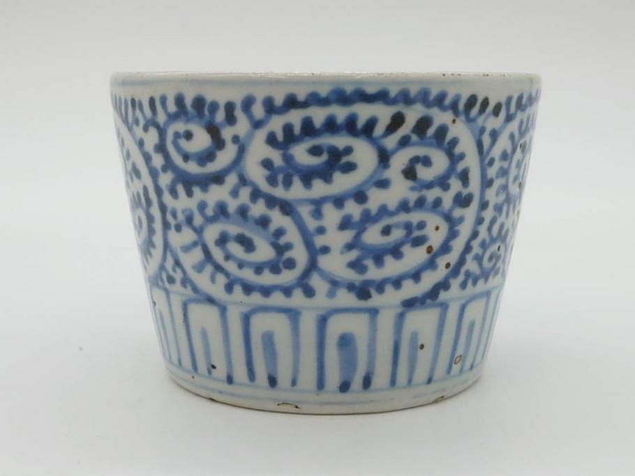 伊万里蕎麦猪口 撫子文様 明治から江戸時代 2個セット 伊万里蕎麦猪口