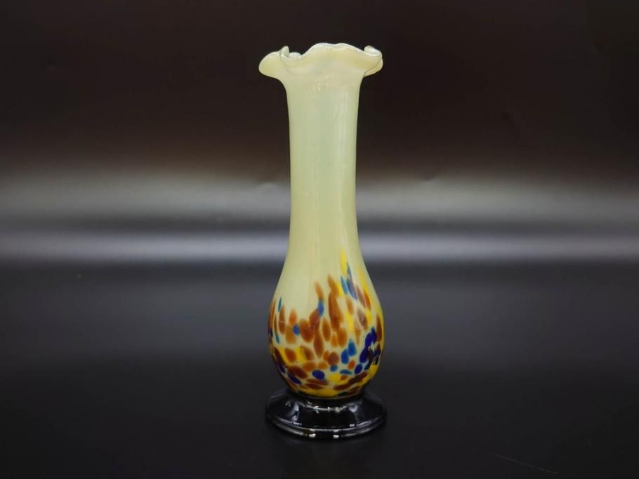 超希少 昭和 大正ガラス 花瓶 吹グラス 超希少 昭和 大正ガラス 花瓶