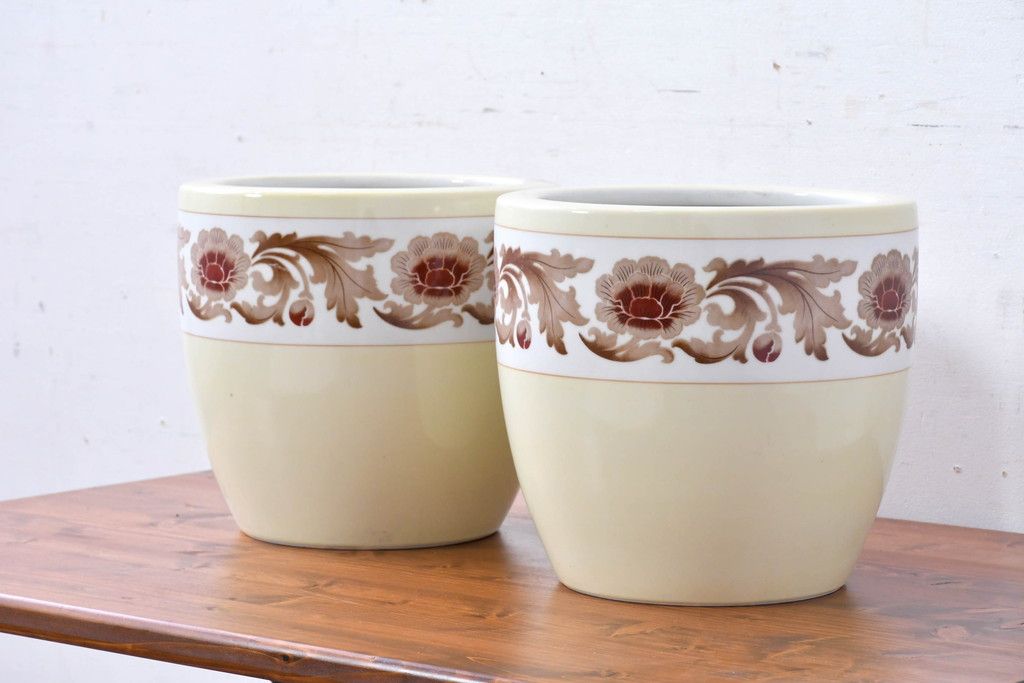 オールドノリタケ 花柄 火鉢 HK-a-05596 / 日陶 noritake アールデコ