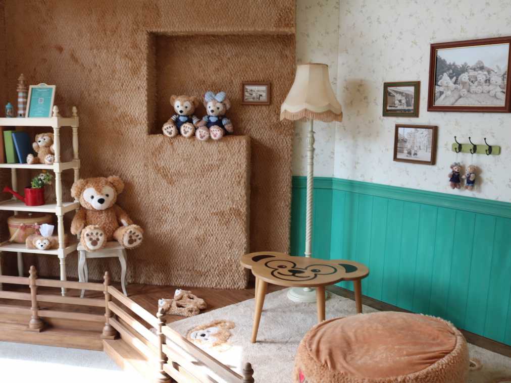 壁までダッフィー！「ダッフィーのインテリアシリーズ」展示ルームが