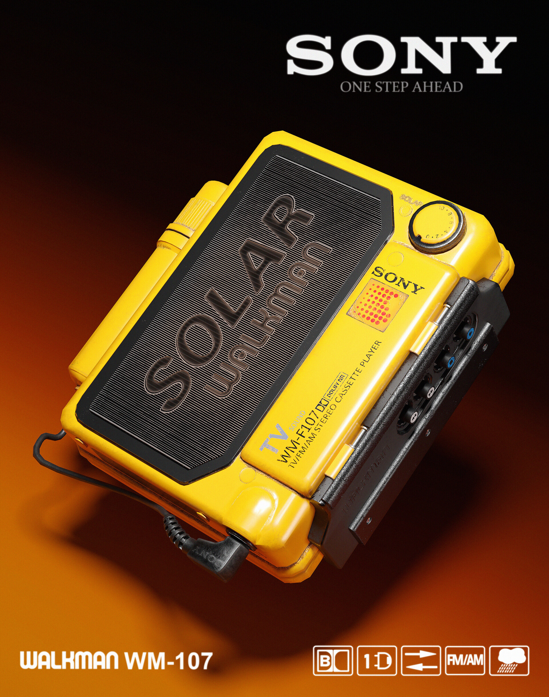 レア ソニー SONY/ソニー ソーラーウォークマン カセットウォークマン