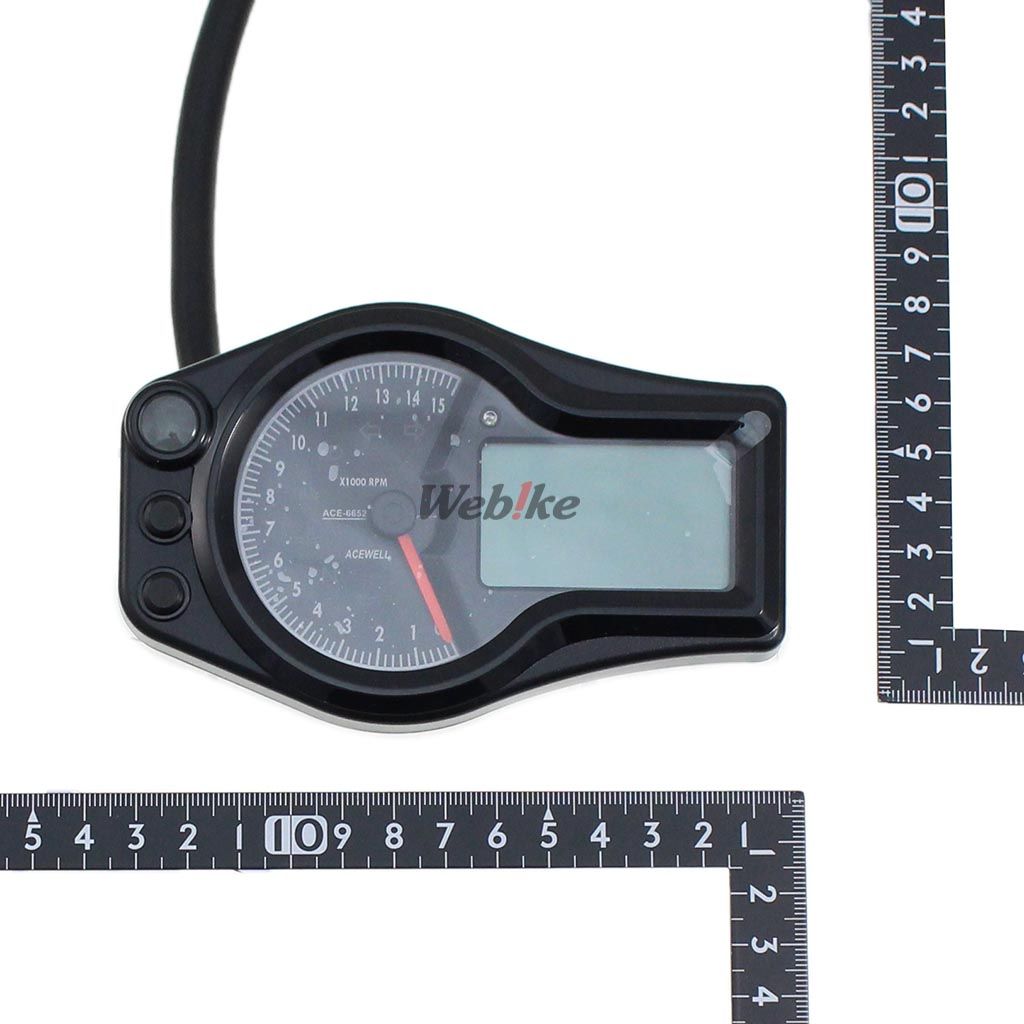 Webike | ACEWELL エースウェル 多機能デジタルメーター (ACE-6652