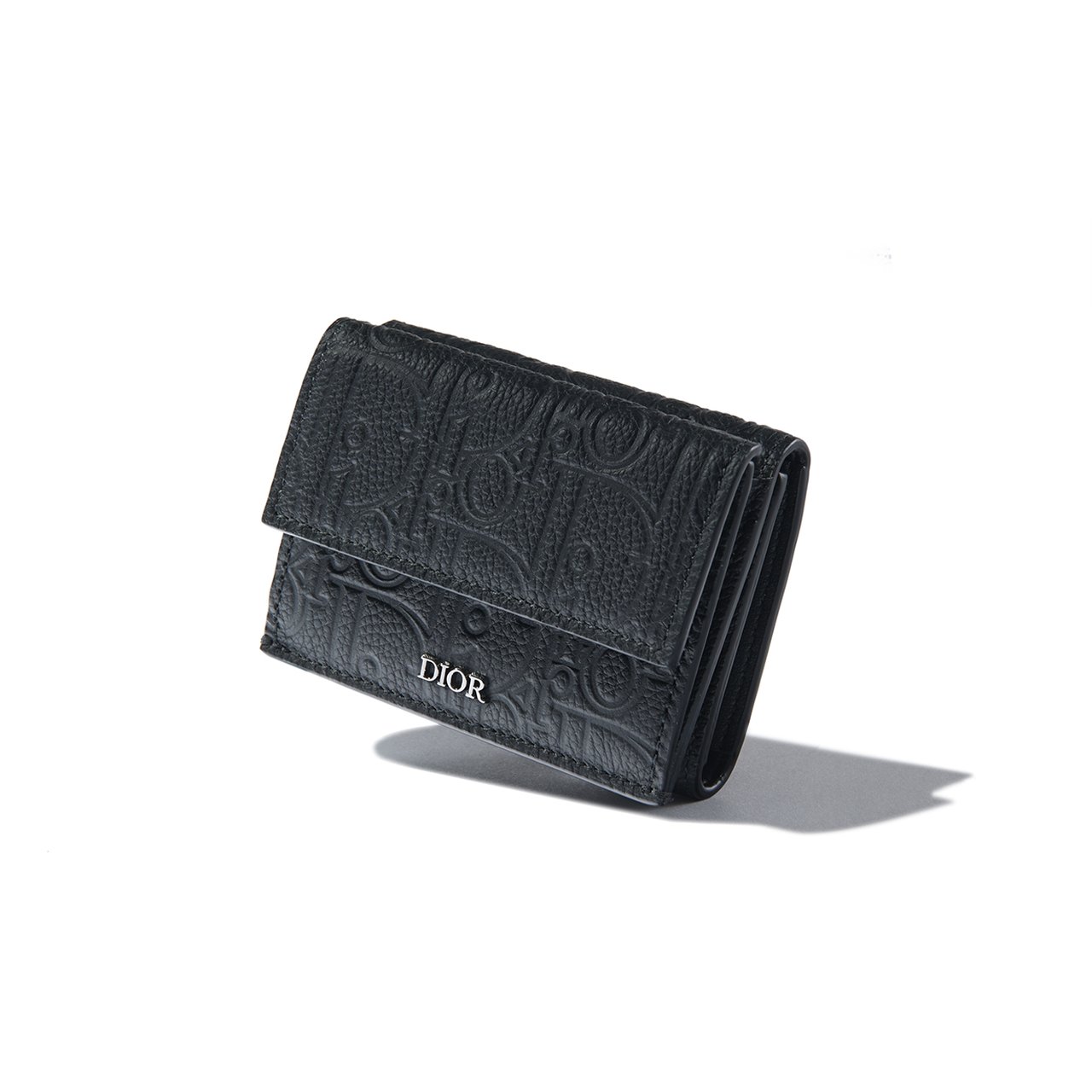 ディオール｜「ディオール グラビティ」レザーの三つ折り財布【冬