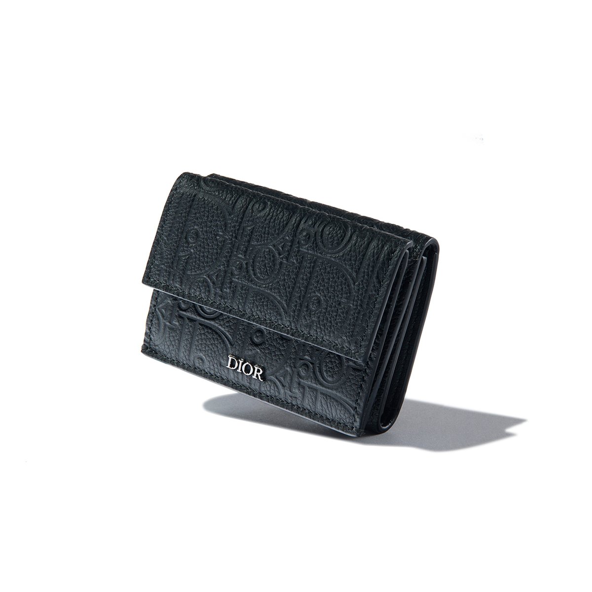 ディオール｜「ディオール グラビティ」レザーの三つ折り財布【冬