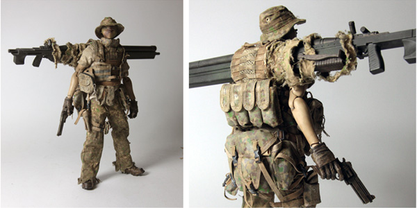 ミリタリー threeA World War Robot PUNTER Bot Sniper Review* 3A WWR