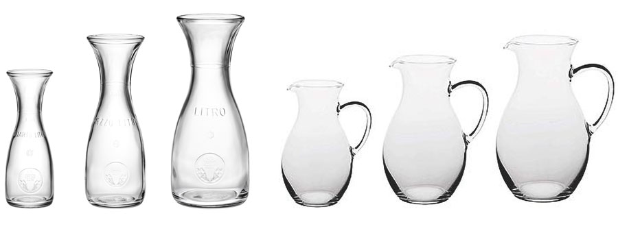 丈夫で手頃なガラス器 水差しや花器にも使えるガラスのジャグ