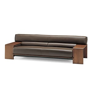 カンディハウス(CondeHouse/カンディーハウス)の本革製の2人掛けソファ