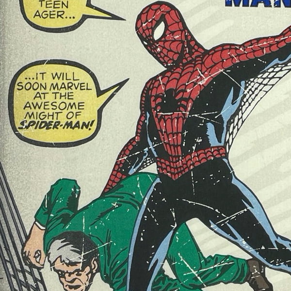 スパイダーマン 浮世絵木版画『1962 Amazing Fantasy #15』｜浮世絵工房