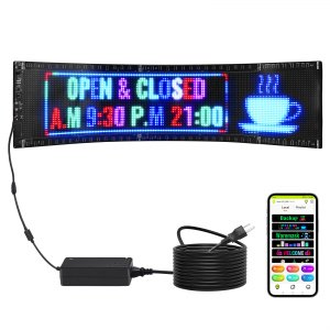 VEVOR Programmable LED Sign, P5 Full Color LED Scrolling Panel