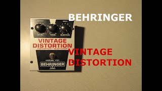 Behringer VD1 Vintage Distortion - What To Know & Where To Buy