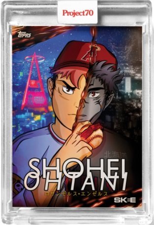 大谷翔平漂亮咒術迴戰藝術畫卡!! 大谷本人IG發表2021 Topps Project 70