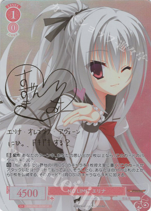 ヴァイスシュヴァルツロゼ ゆずソフト 2枚 乃愛 sp サイン ヴァイス