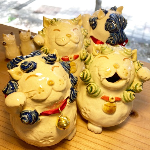 沖縄県那覇市の雑貨屋 たんたん:『招き猫ねこシーサーカップル来店