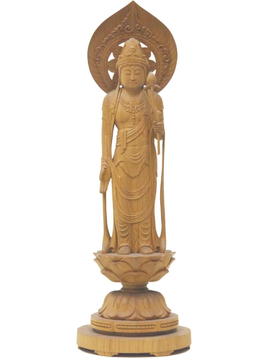 観音菩薩立像#177 観世音菩薩 聖観音 3寸◇白檀 木彫 仏像 【公式通販】