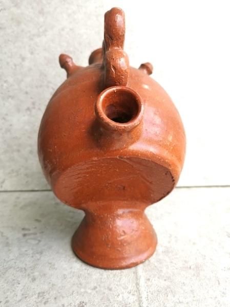 スペイン陶器 バレンシア・ベンリョック 手書きの壺 スペイン陶器