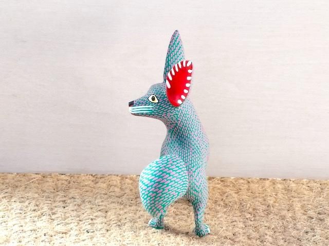 オアハカンウッドカーヴィング ヒメネス 木彫り人形 オアハカの動物