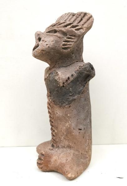 彩色土偶、メキシコ、テラコッタ、ナヤリート