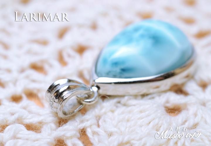 最高品質 ラリマーペンダントトップ一点物 シルバー925製