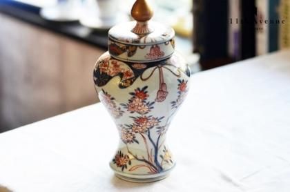 古伊万里 最上手 染錦壽字文蓋物 江戸時代 豪商旧蔵品 細密技巧 古陶を