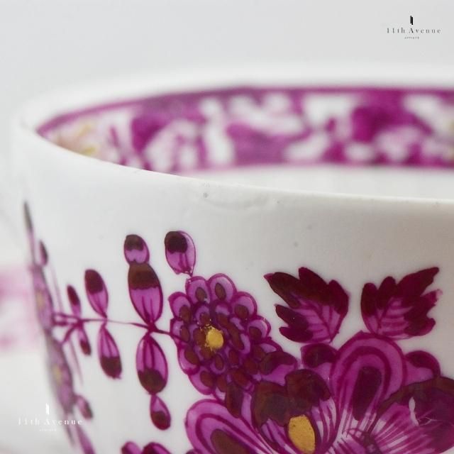 マイセン インドの花 アンティーク・カップ＆ソーサー 18世紀 - 西洋