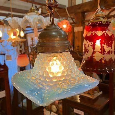 売れ筋 フェントン 1940年 コインドット アンティーク ランプスタンド