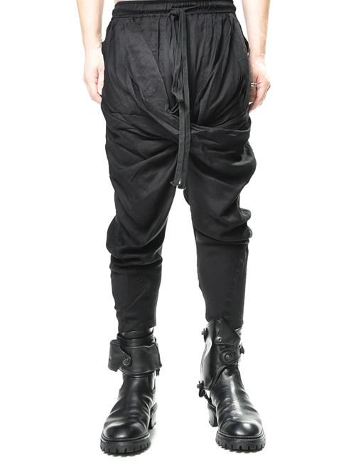 JULIUS[ユリウス] / GORDINI Shirring Crotch Indirect Pants