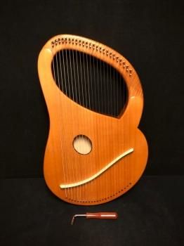 ライア LYRE 24弦 小坂弦楽器工房製 ハードケース付 - ::民族楽器