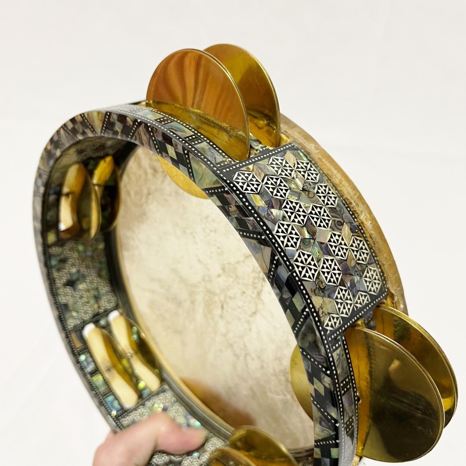 ☆アラブタンバリン レク【魚皮】 Gawharet-Elfan エジプト製☆ レク