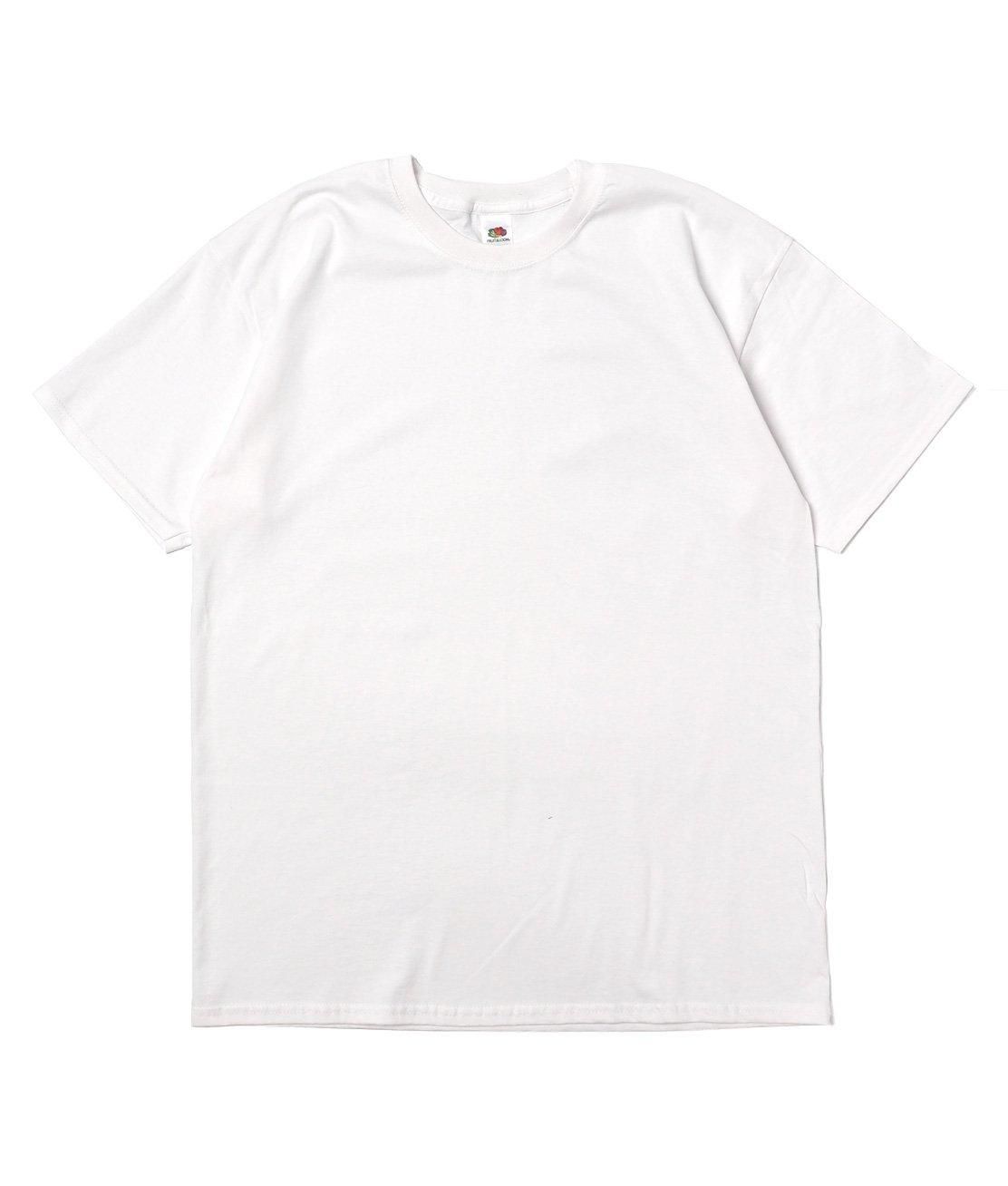 DEAD STOCK】EURO FRUIT OF THE LOOM SOLID TEE - WHITE フルーツ
