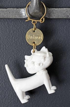 フレンチキーホルダー「Unimel ユニメル」猫 