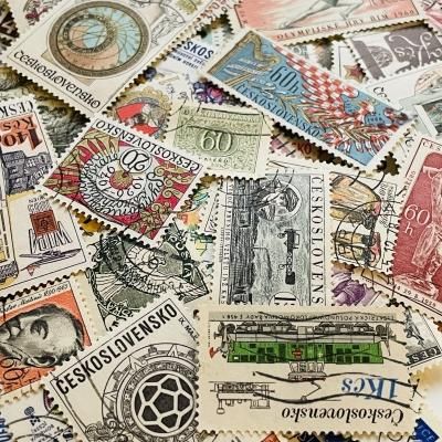 チェコスロバキア切手アソート 25枚入（古切手） - 海外アンティーク