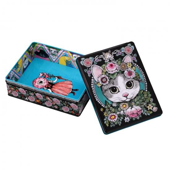 ヒグチユウコ】ホルベイン 2024コラボ・ブリキ角缶 おひめさまBOちゃん