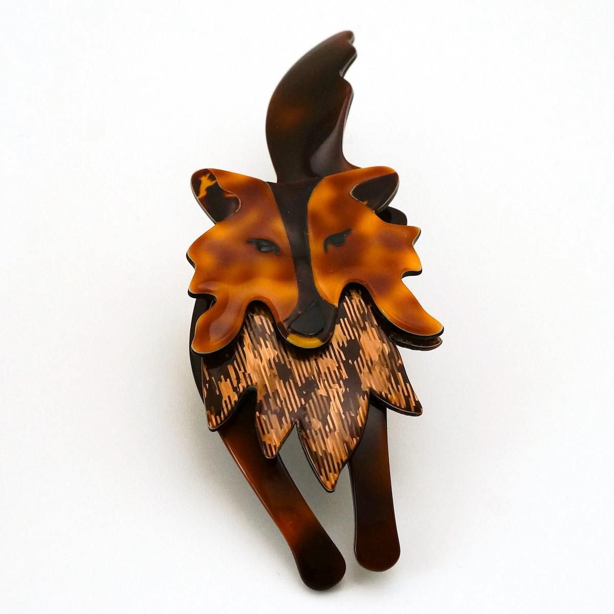 LEA STEIN リアスタン ブローチ 犬 コリー