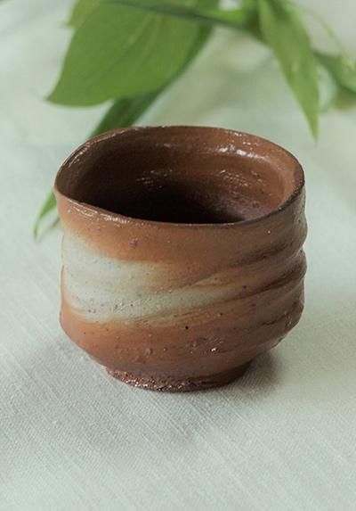 備前焼緋襷ぐい呑み NEW! 備前焼の酒器を楽しむ 作家1点もの・