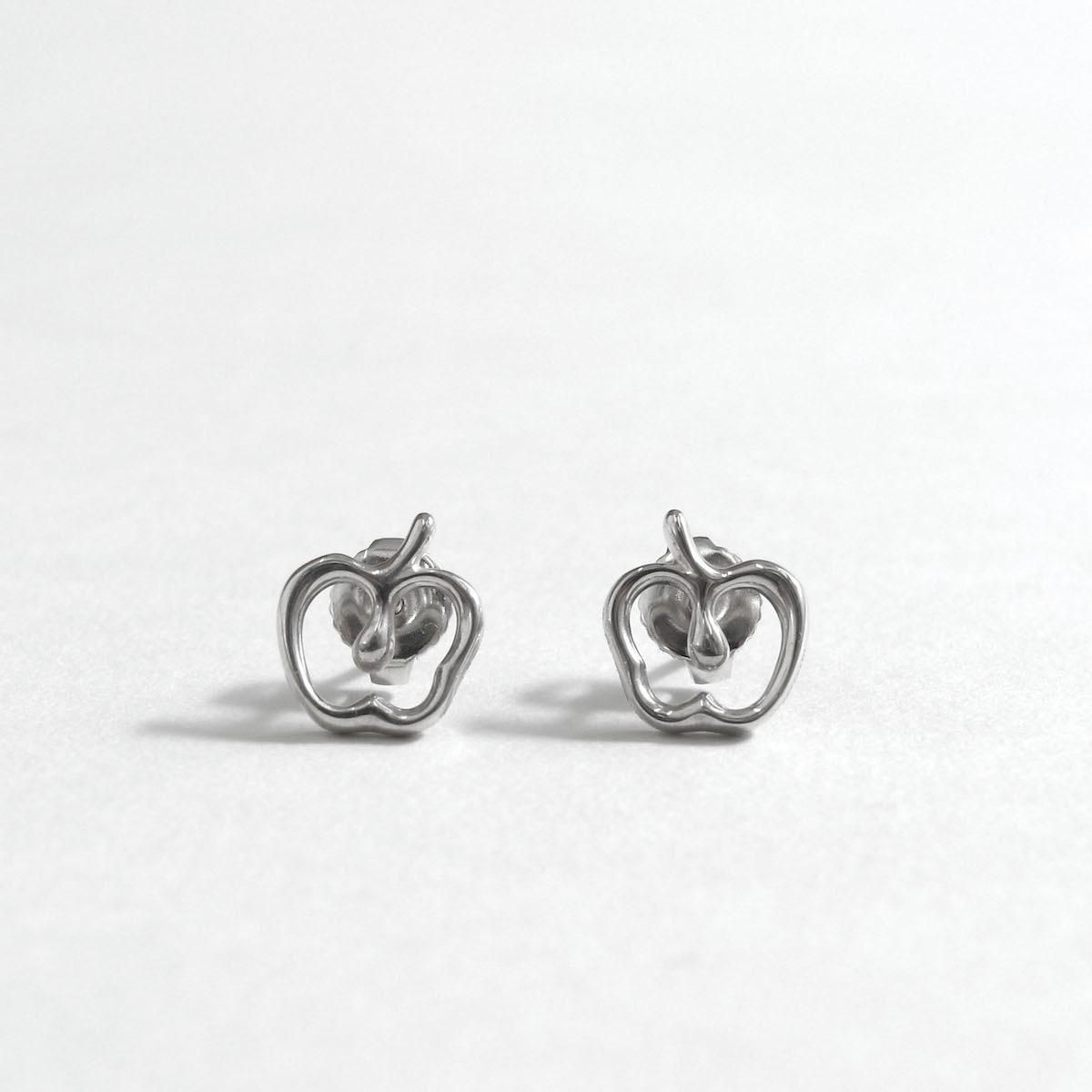 美品 Tiffany アップル スモール ピアス 売れ筋 シルバー925