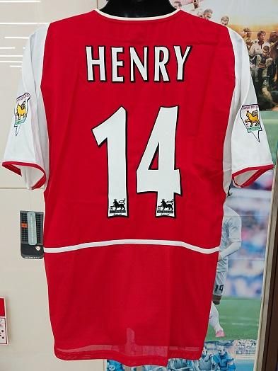 アーセナル（H）02/03 アンリ＃14 +パッチ付。