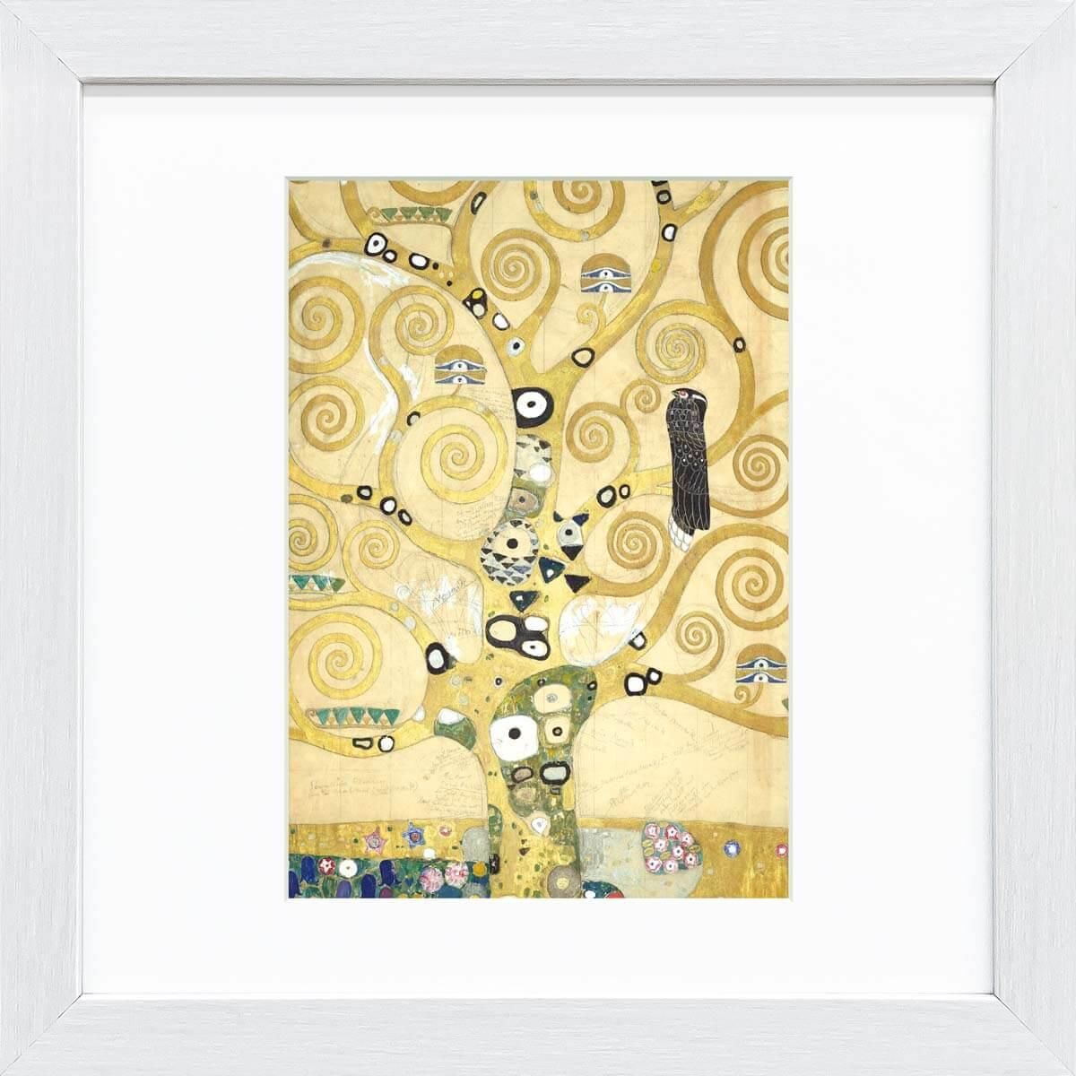 ☆秀作☆ 手書き油絵 クリムト 生命の木肉筆絵画 インテリア 油彩画 ☆秀作