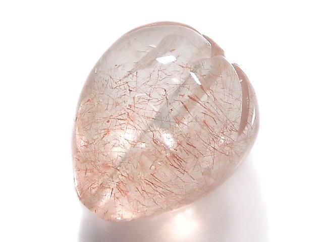 動画】【1点もの】天然ストロベリークォーツAAA イチゴ型 ビーズ 1粒