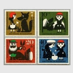 2537 外国切手 ドイツ 1972年 児童福祉 動物愛護シリーズ 4種 未使用