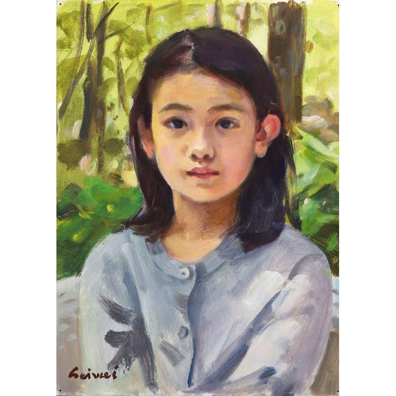 男性の肖像 油彩画 8号 F8 油絵 人物画#7