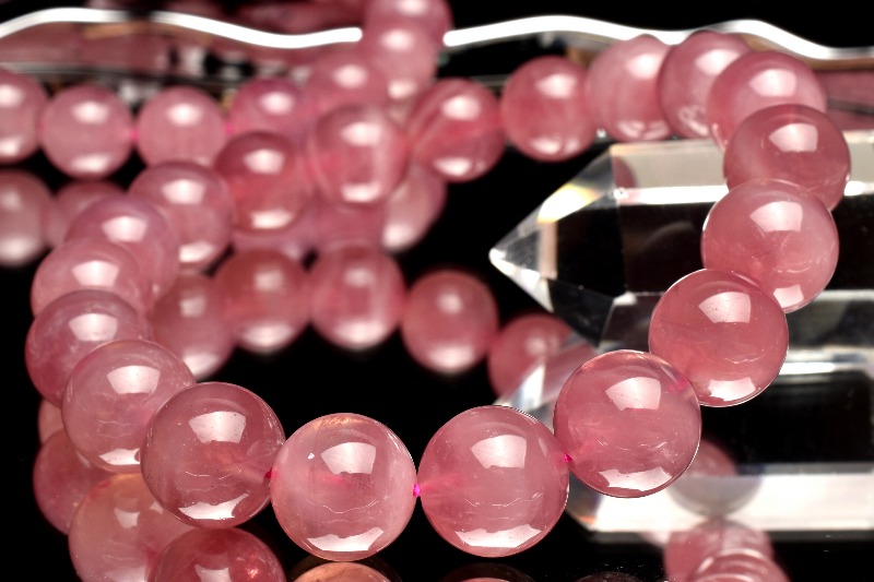 マダガスカル産 パープルローズクォーツ 10.5mm ブレスレット 1個売り