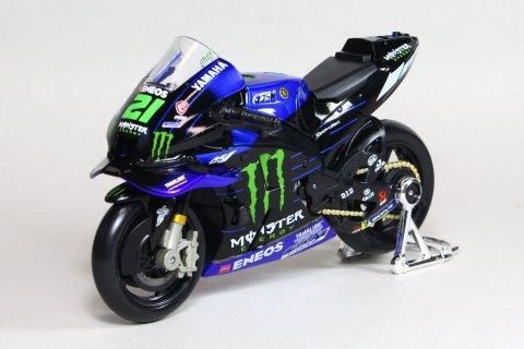 Maisto 1/18 Yamaha YZR-M1 2021 Monster Energy Yamaha #21 F